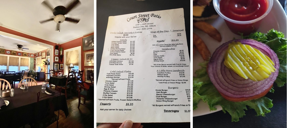 Court Street Patio Menu